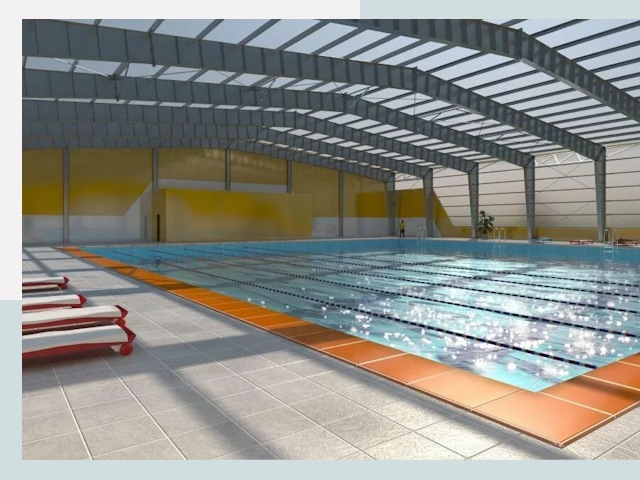 Строительство крытых бассейнов в Курчатове