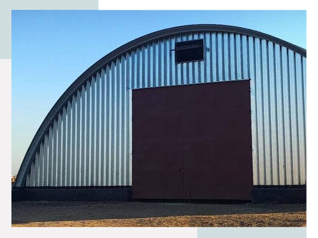 Бескаркасные ангары в Курчатове