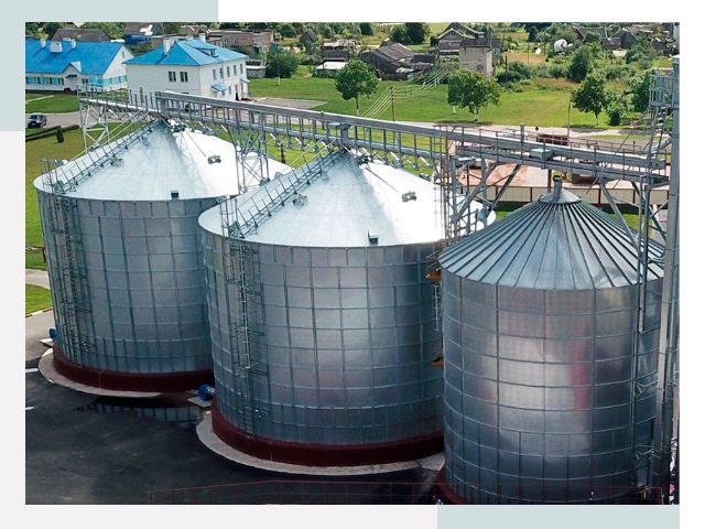 Металлические силосы в Курчатове