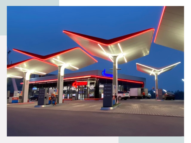 Навесы для АЗС в Курчатове