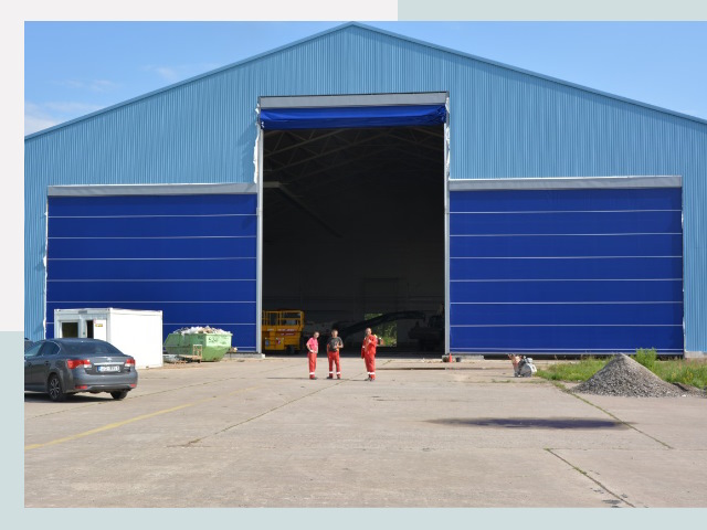 Ангарные ворота в Курчатов от СтальСтрой-Крч по цене 611 руб.